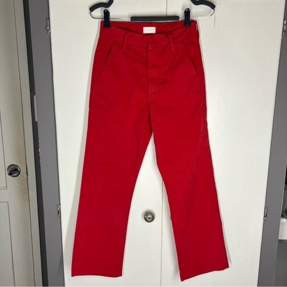 Mother Red The Tomcat Prep Killing Time Straight leg pants Size 24